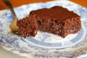 GlutenfreeVeganBrowniesForkCU Gluten-free Vegan Brownie