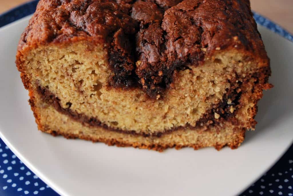 BananaNutellaBreadSmile Banana Nutella Bread