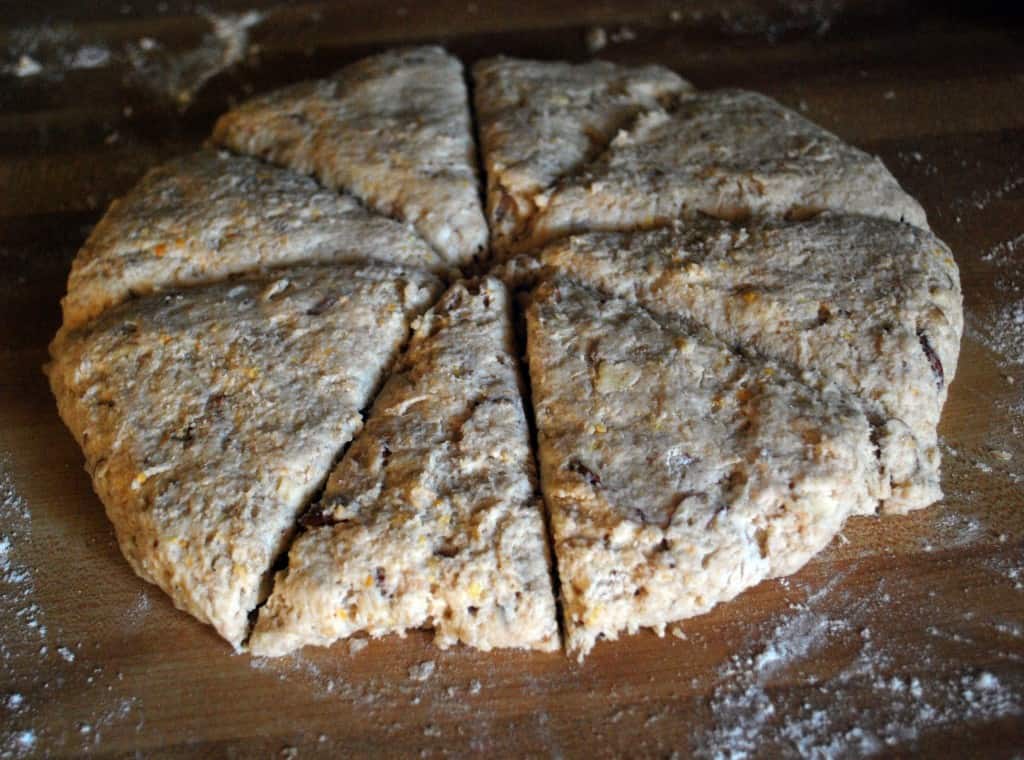 BloodOrangeAlmondSconesDough Blood Orange Almond Scone Dough