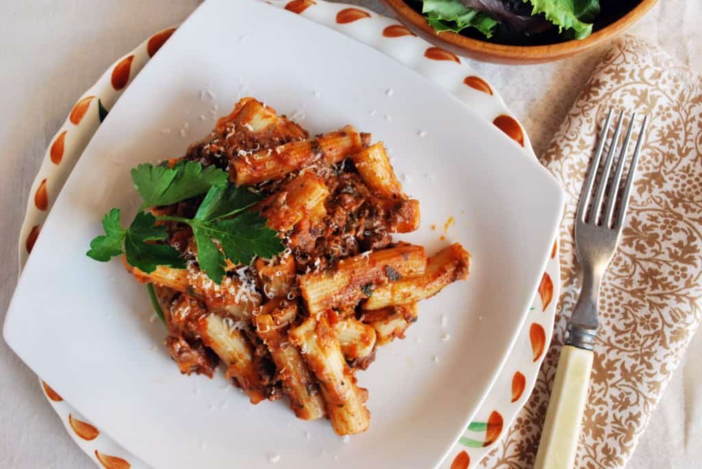 BakedRigatoniOH Baked Rigatoni alla Bolognese