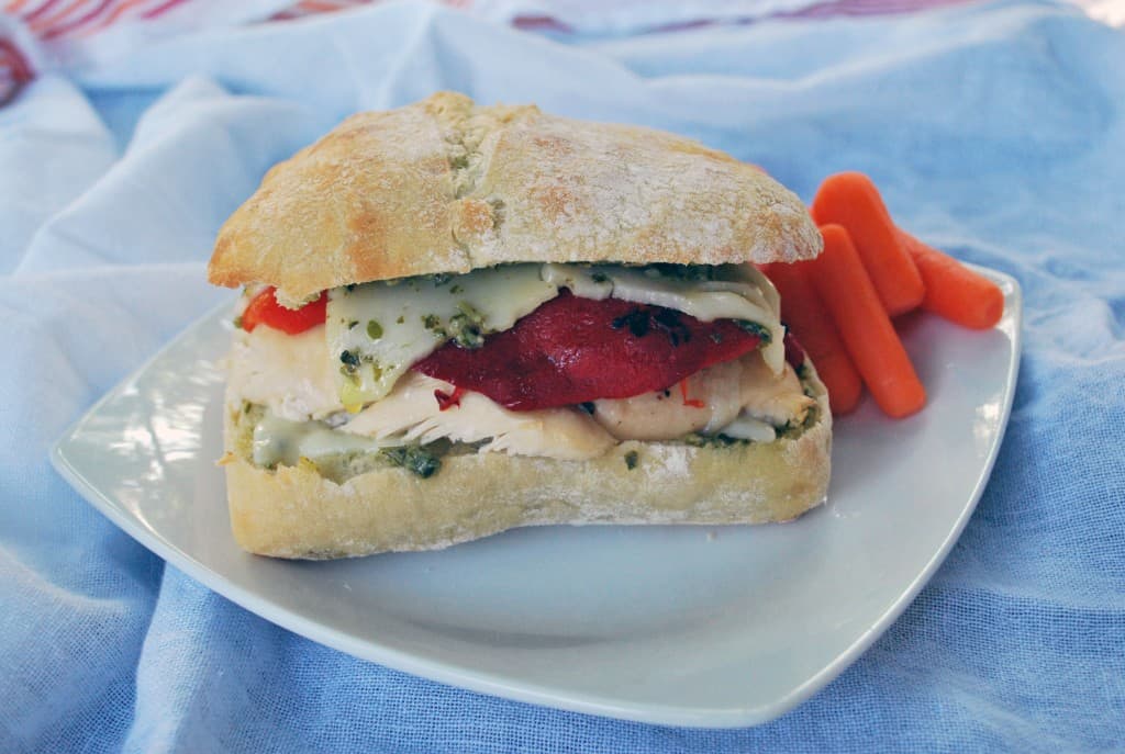 PestoChickenSandwichFrontCU Pesto Chicken Sandwich