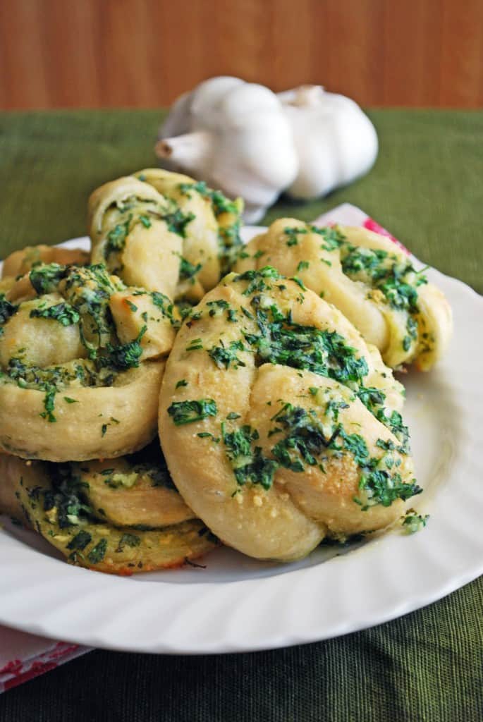 Garlic Parmesan Knots
