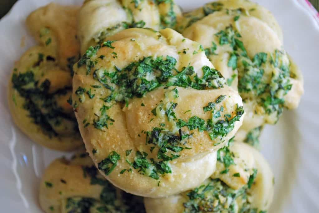 Garlic Parmesan Knots