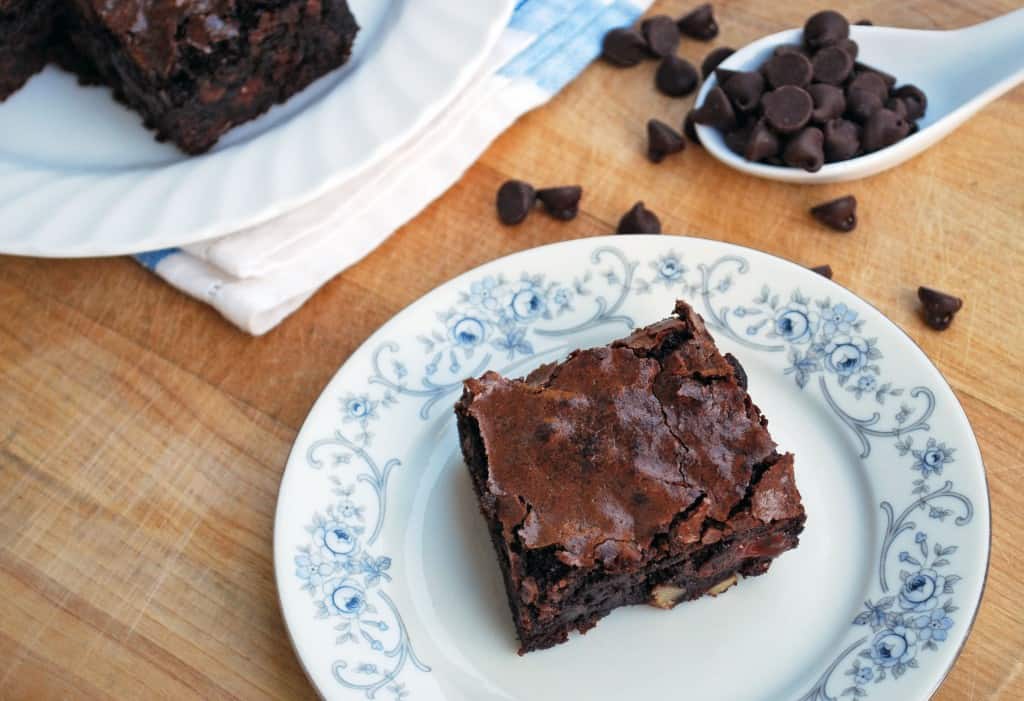 Quadruple Chocolate Chewy Brownies Quadruple Chocolate Chewy Brownies