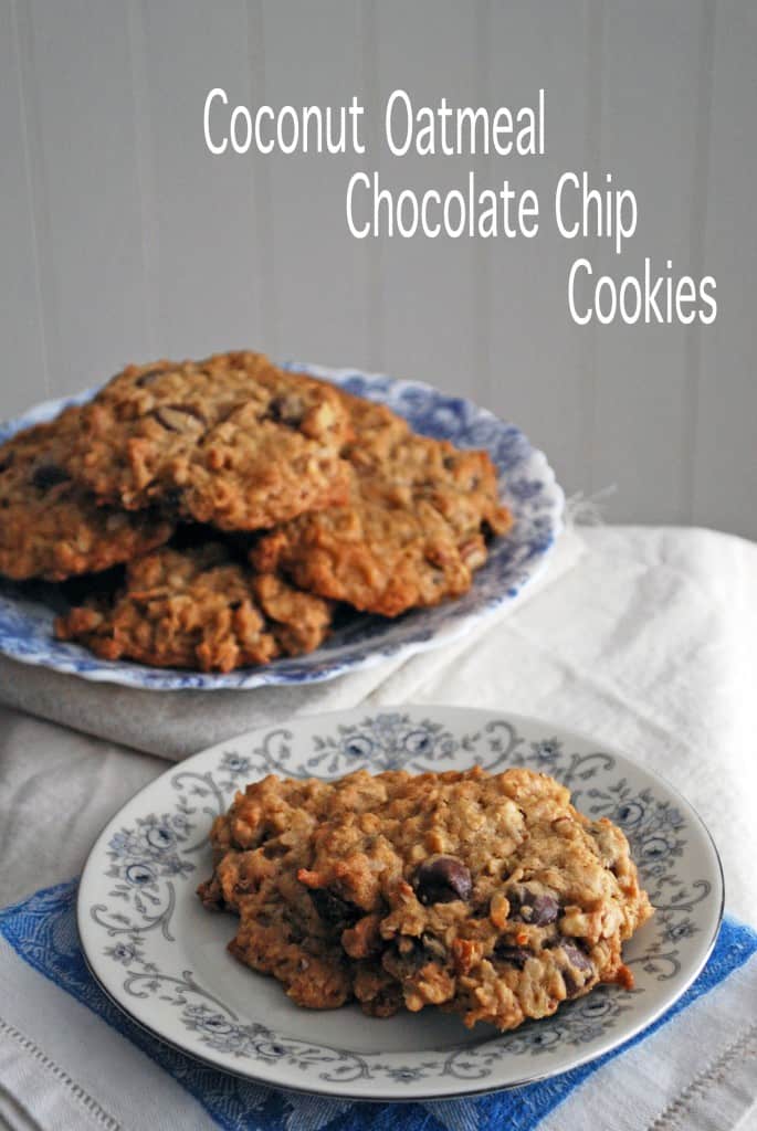 Coconut Oatmeal Chocolate Chip Cookies