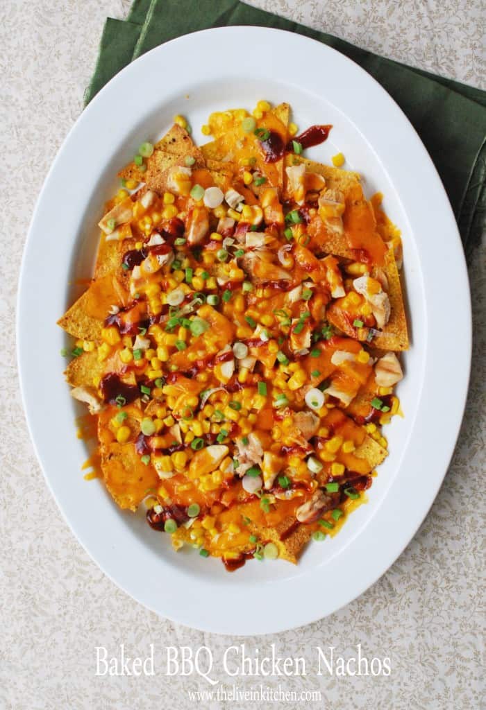Baked BBQ Chicken Nachos
