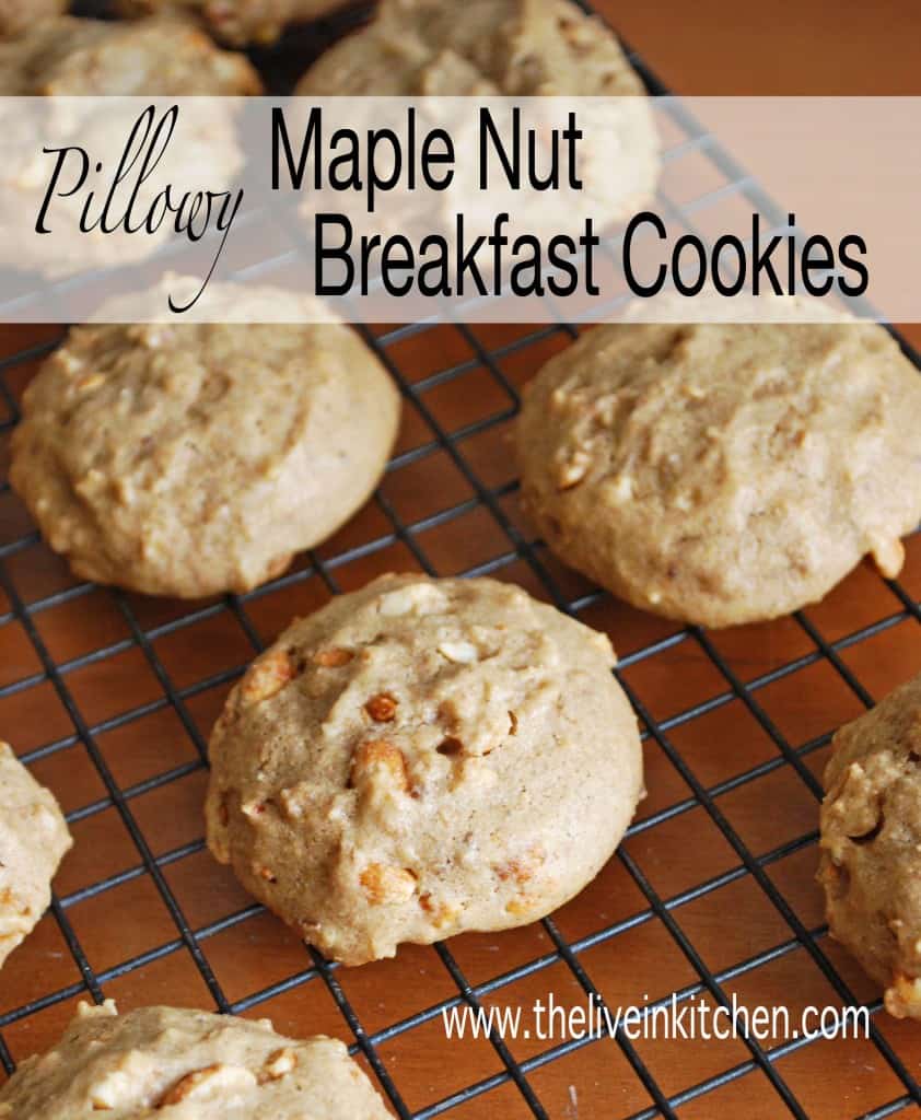 Pillowy Maple Nut Breakfast Cookies